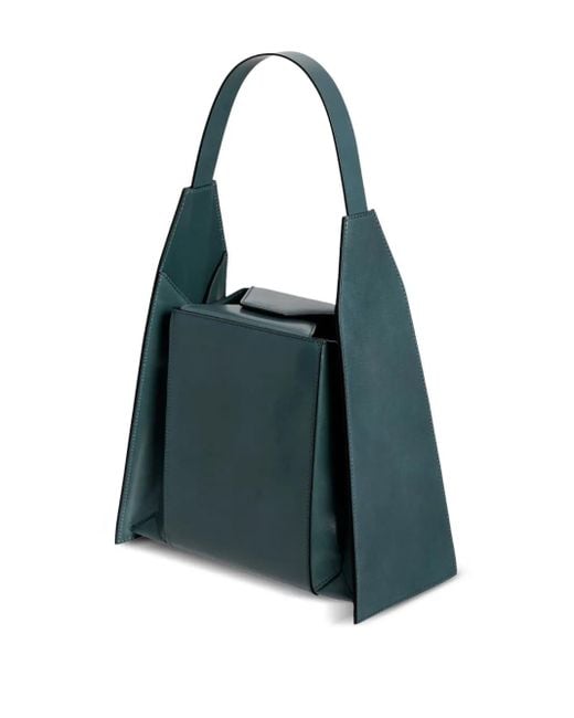 Merryl Tielman Blue Angelo Leather Tote Bag