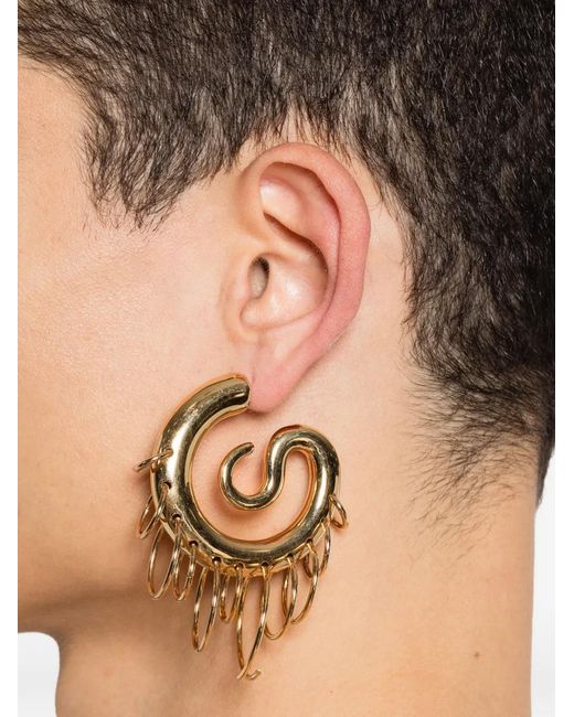 Panconesi Metallic Medium Serpent Earrings