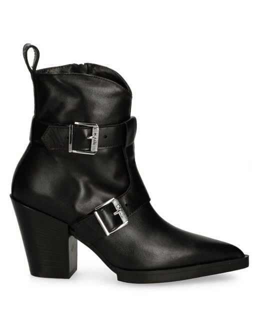 Karl Lagerfeld Black 70Mm Kowboy Boots