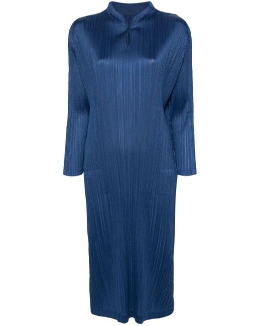 Pleats Please Issey Miyake Monthly Colors January ドレス Blue