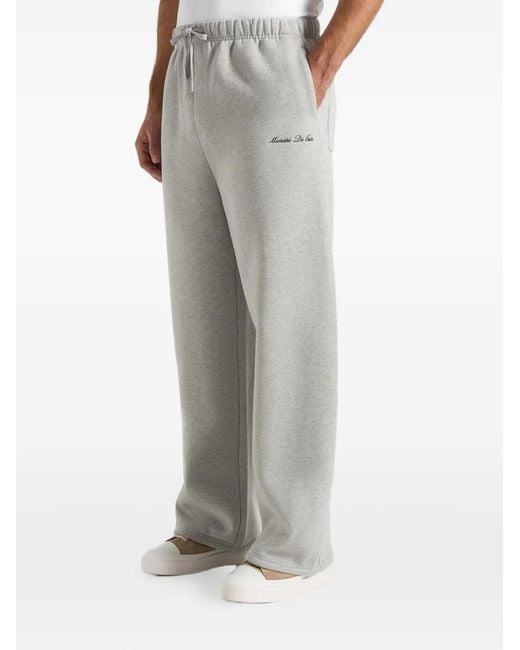 Manière De Voir Gray Js003 Signature Wide Leg Joggers