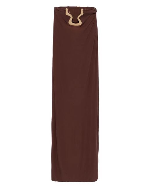 Cult Gaia Purple April Cut-Out Maxi Dress