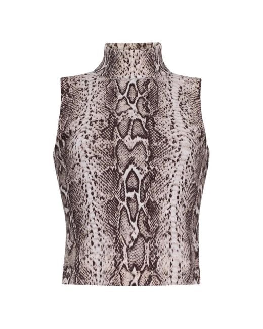 Cara Cara Natural Dean Snake-Print Top