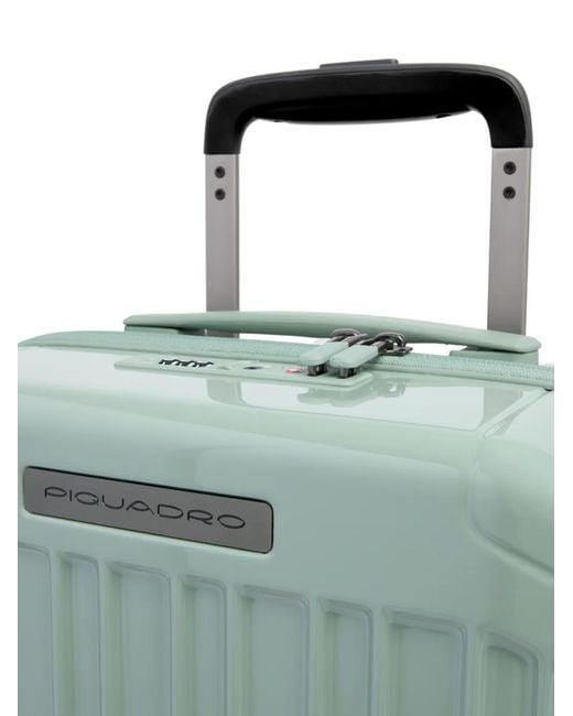 Piquadro Green Ribbed Underseater Cabin Suitcase