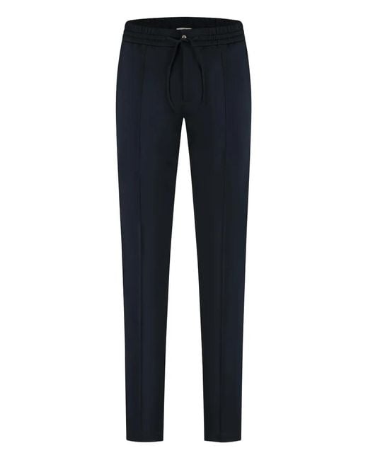 STEFAN BRANDT Blue Drawstring Trousers for men