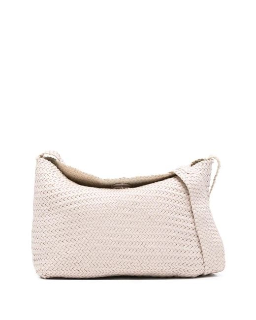 Dragon Diffusion Natural Santa Marta Woven Shoulder Bag