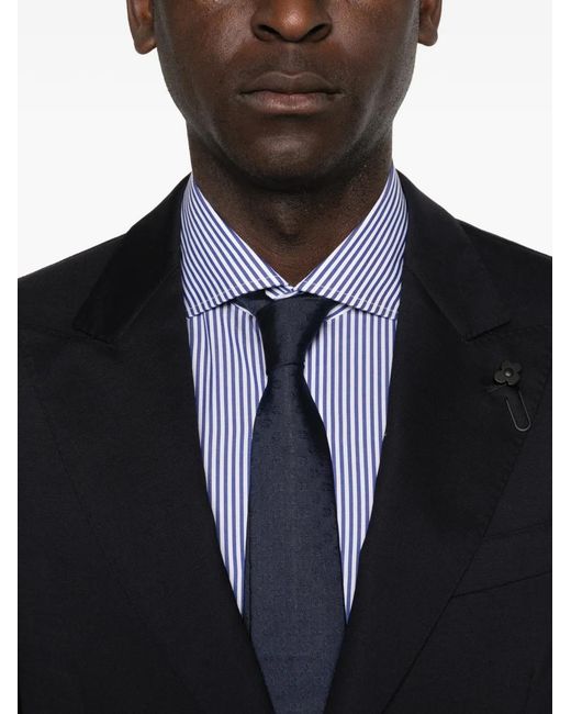 Lardini Black Buttoned Suit for men