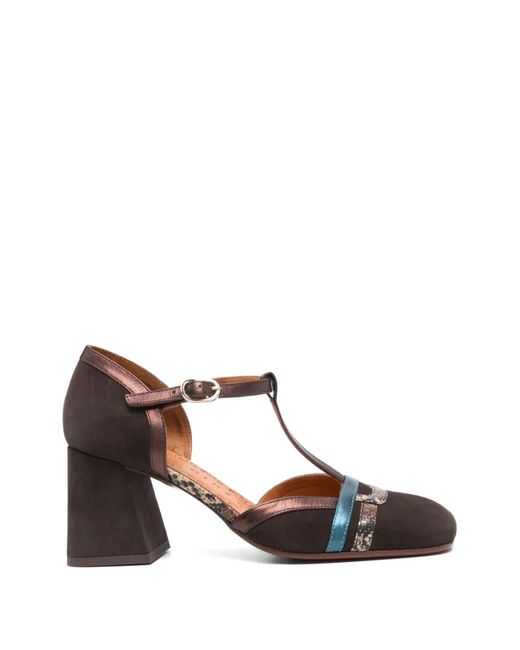 Chie Mihara Brown Syata T-Bar Pumps