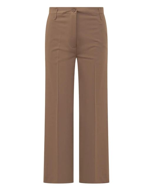 Semicouture Brown Shelby Trousers