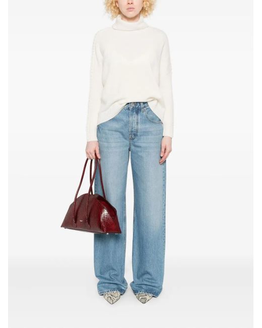 Kujten White Turtleneck Sweater