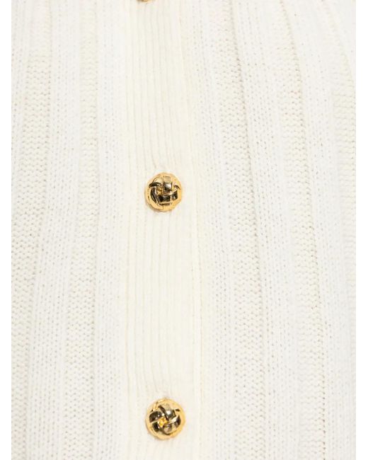 FRAME White Sleeveless Cardigan