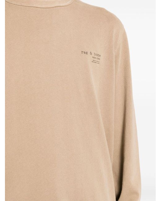 Rag & Bone Natural Damon Cotton Sweatshirt for men