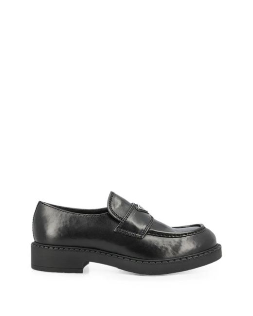 Prada Chocolate Loafer Mit Eckiger Kappe in Gray für Herren