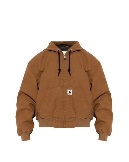 Chaqueta Con Cremallera Y Capucha Carhartt de color Brown