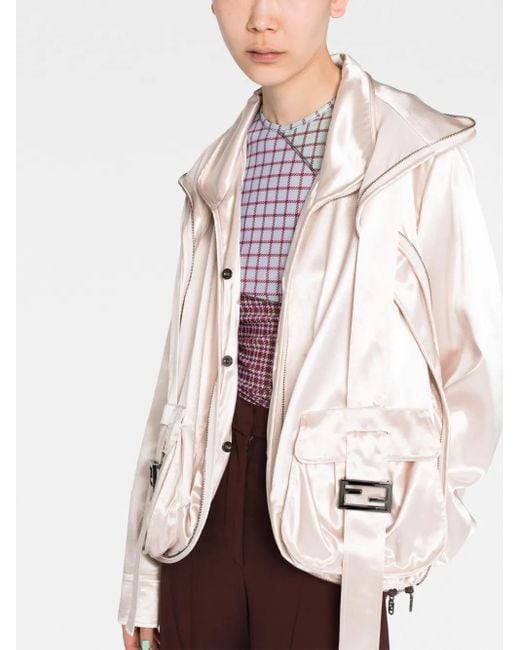 Fendi Pink Ff Pocket-Detail Jacket