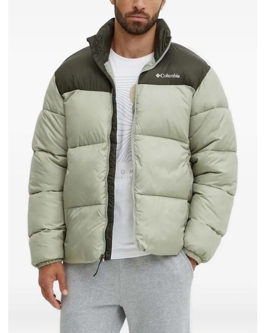 Columbia Green Two-tone Puffer Jacket for men