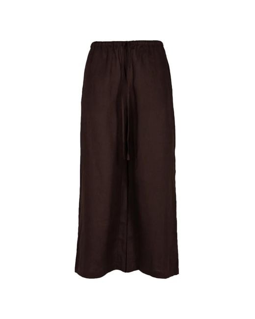 Staud Brown Mateo Drawstring Trousers