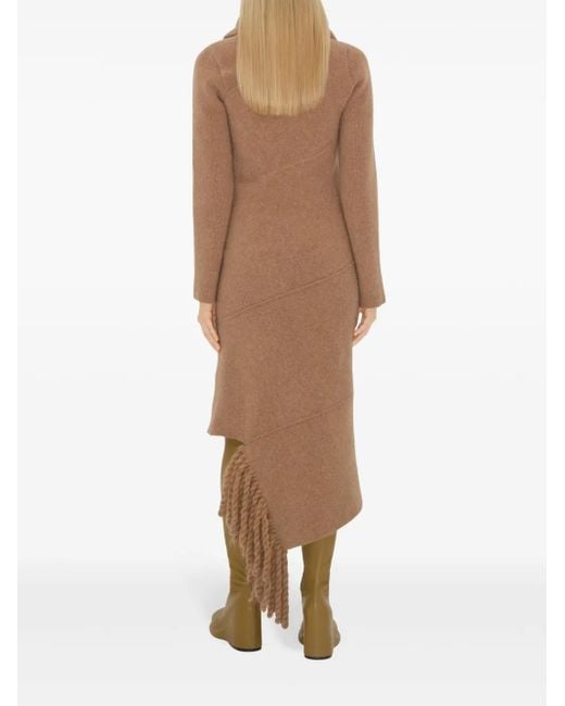 Vestido con pañuelo Burberry de color Natural