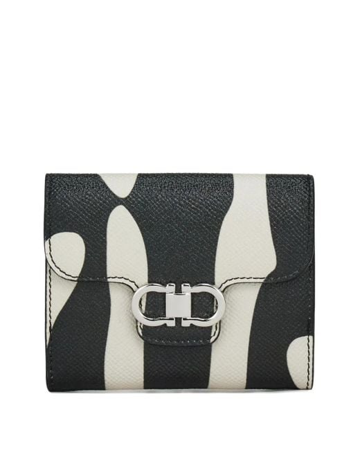 Ferragamo Black Portemonnaie mit Schnalle