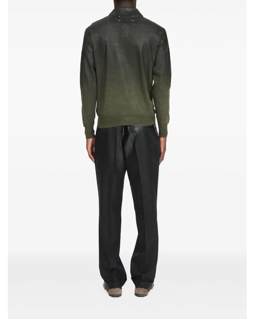Maison Margiela Green Pocket Polo Shirt for men