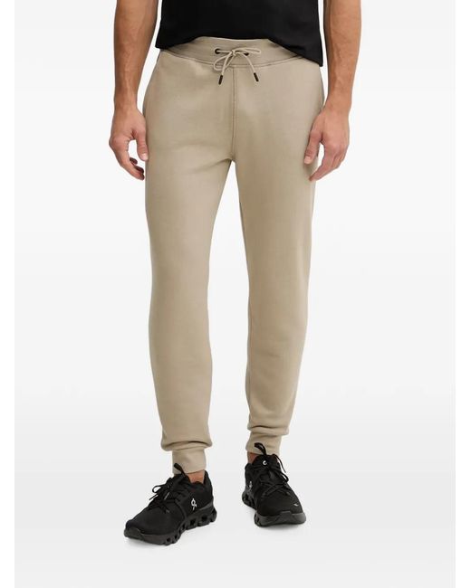 Guess Natural Logo-Patch Drawstring Track Pants for men