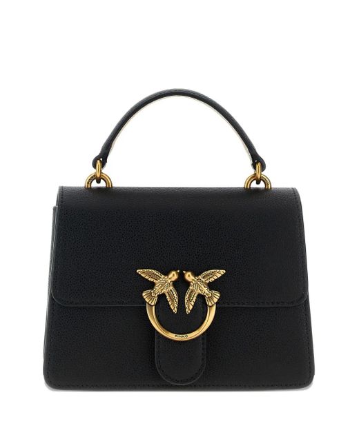 Pinko Black Handtasche mit Logo-Schnalle