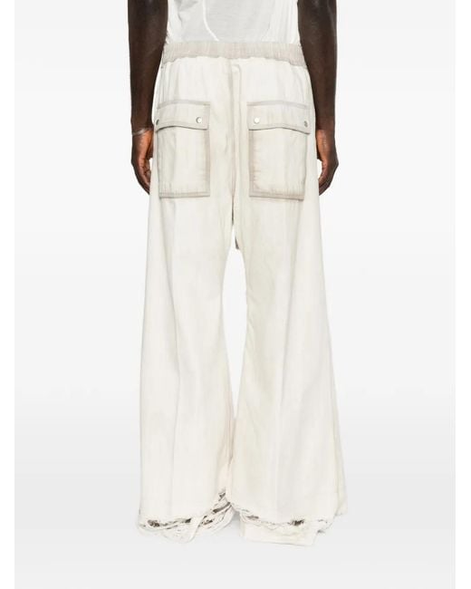 Rick Owens White Pantalon Bela À Lien De Resserrage for men