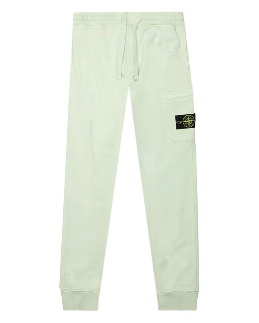 Stone Island Green Pantalon À Poches Plaquées for men
