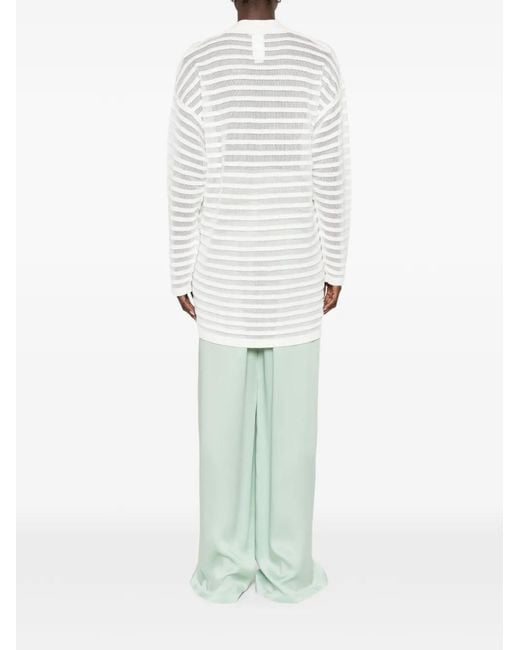 Fabiana Filippi White Button Front Cardigan