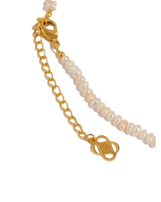 Ottoman Hands White Sorel Pearl Labradorite Necklace