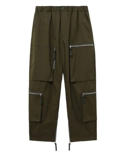 メンズ Comme des Garçons ジップポケット カーゴパンツ Green