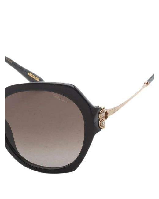 Chopard Metallic Cat-Eye Frame Sunglasses