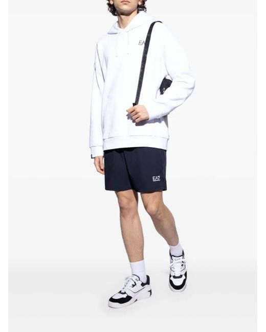EA7 Sneakers Met Logopatch in het White voor heren