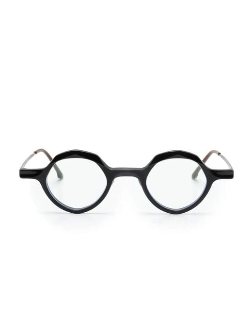 Rigards Black Rg1094 Round-Frame Glasses
