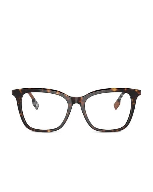 Burberry Brown Brille Mit Eckigem Gestell