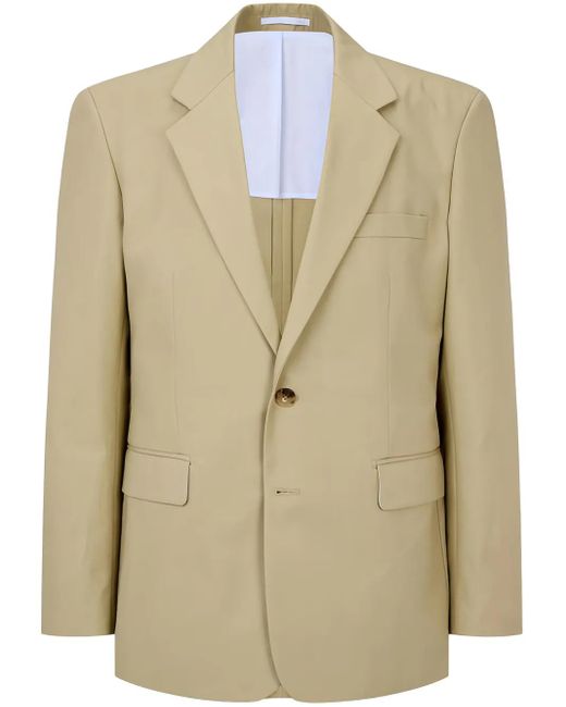 MAN ON THE BOON. Einreihiger Essential Blazer in Natural für Herren