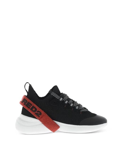 DSquared² Black Fly Low-Top Sneakers