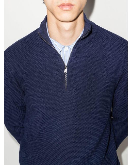 Polo Ralph Lauren Baumwolle Hybrid-Jacke mit Reißverschluss in Blau für Herren Herren Bekleidung Pullover und Strickware Sweatjacken 