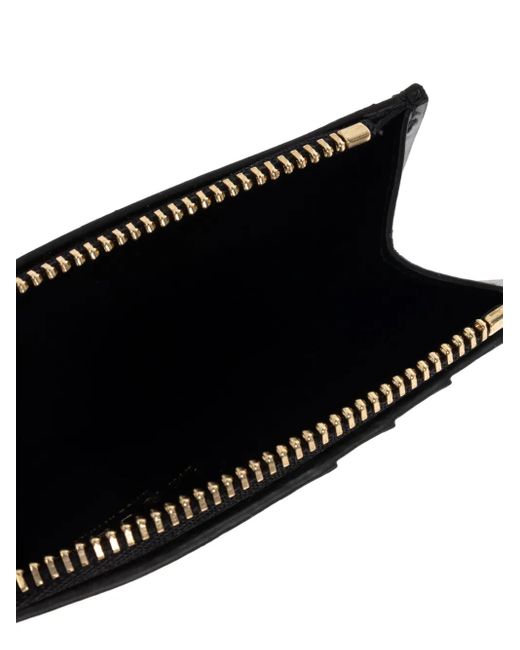 McQueen Black Leather Cardholder