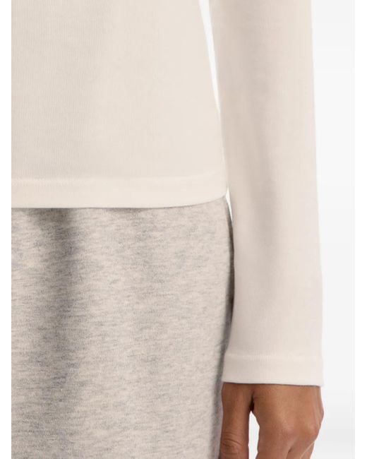 12 STOREEZ White Henley-Neck Blouse