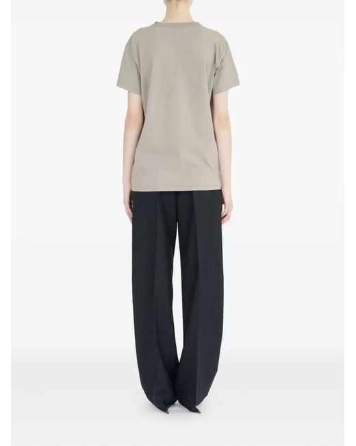 Maison Margiela White Numbers-Print T-Shirt