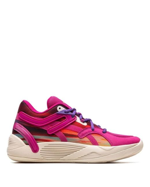 PUMA Pink Trc Blaze Court Desert Sky Sneakers