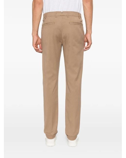 Berwich Natural Pleated Trousers for men