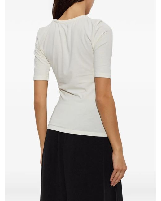 ROTATE BIRGER CHRISTENSEN White Short Sleeve T-Shirt Bright