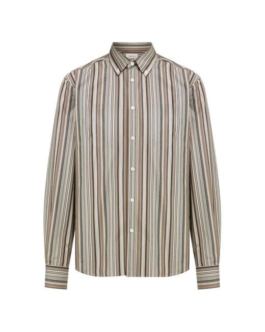 Ferragamo Gray Monogram Shirt for men