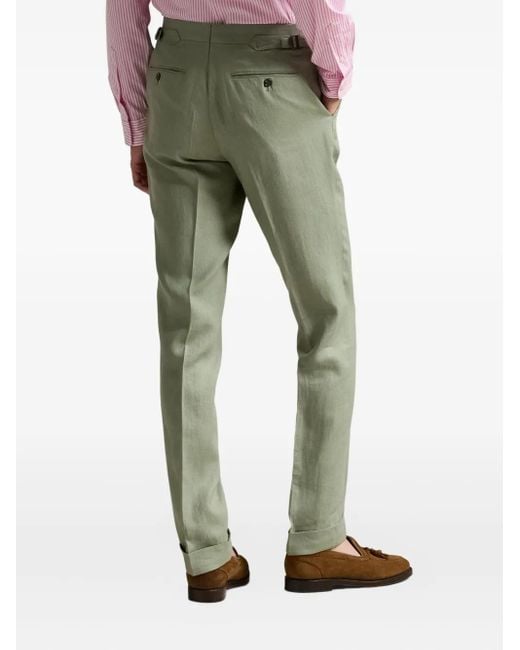 Polo Ralph Lauren Hose Aus Leinen in Green für Herren