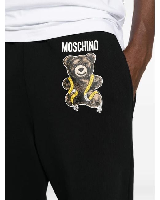 Moschino Black Teddy Bear Track Pants for men