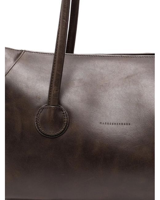 MARGE SHERWOOD Brown Leather Tote Bag