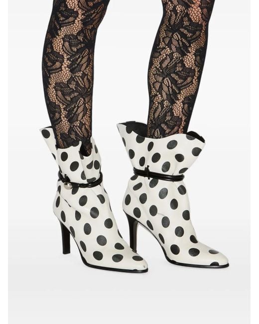Isabel Marant White Lolya Stiefel 90mm