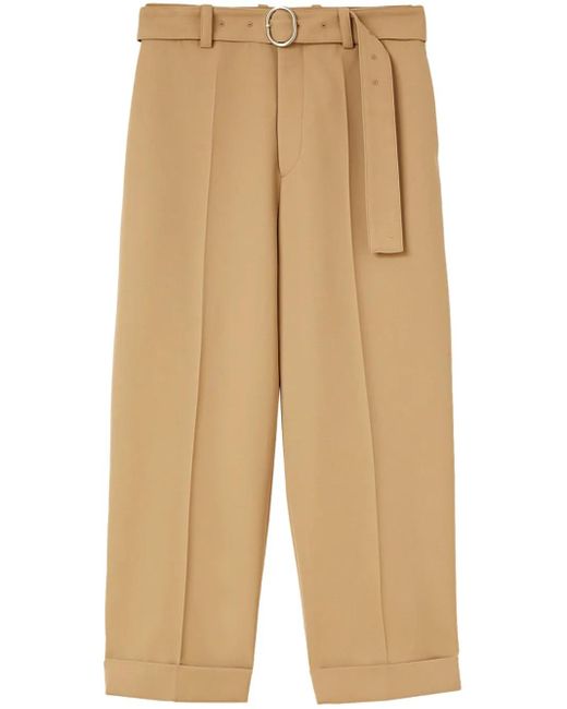 メンズ Jil Sander ベルテッド ストレートパンツ Natural